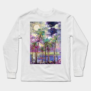 Lagoon Under The Moon Long Sleeve T-Shirt